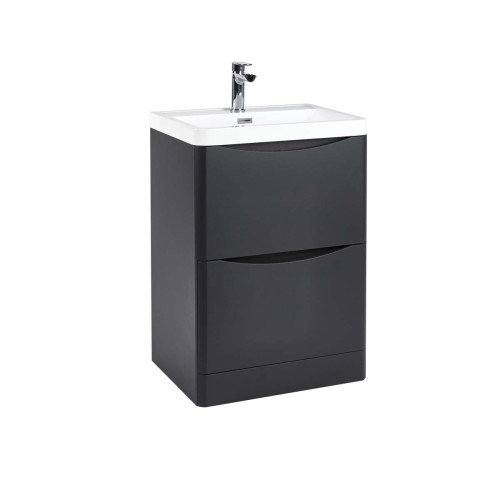 Matte Grey Bella Floor Cabinet