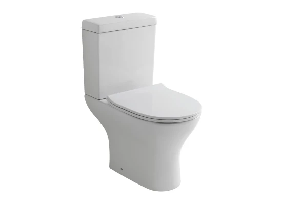 Image for Croft Rimless Open Back Comfort Height Close Coupled Pan with Cistern