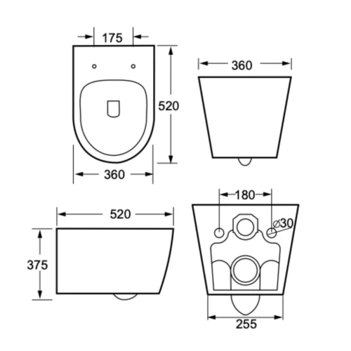 Richmond Wall Hung Pan
