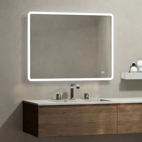 Oceana Glamour Rectangular LED Illuminated Mirror 400x700mm