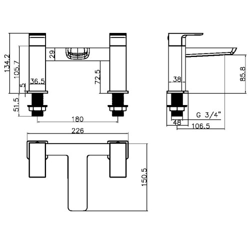 Muro Bath Filler