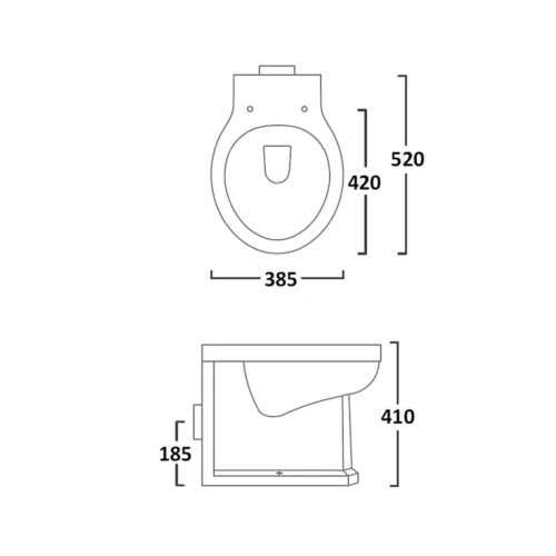 Gloss White Toilet Seat